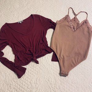 2 Like New Tops- Size Small